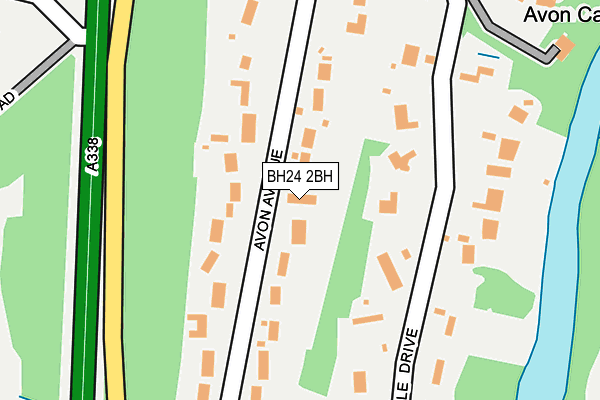 BH24 2BH map - OS OpenMap – Local (Ordnance Survey)