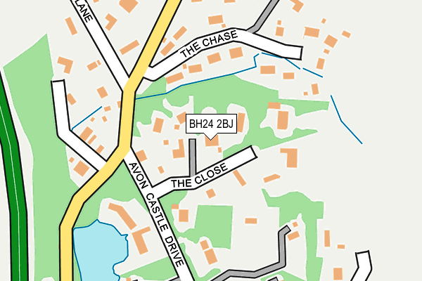 BH24 2BJ map - OS OpenMap – Local (Ordnance Survey)