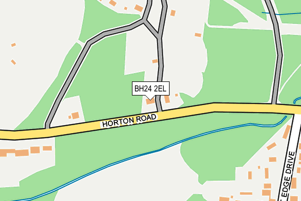 BH24 2EL map - OS OpenMap – Local (Ordnance Survey)