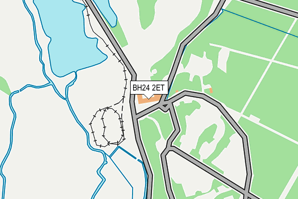 BH24 2ET map - OS OpenMap – Local (Ordnance Survey)