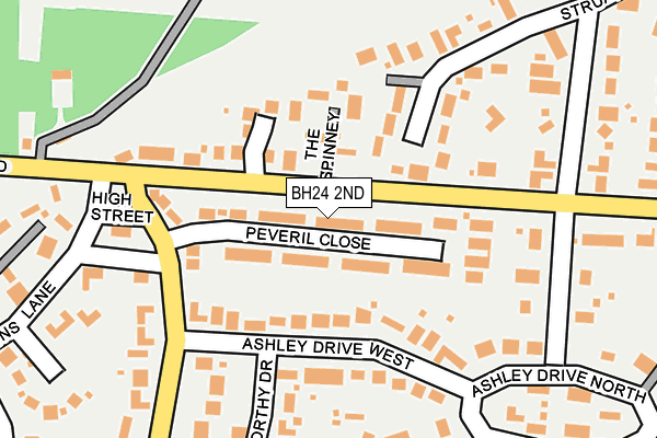 BH24 2ND map - OS OpenMap – Local (Ordnance Survey)