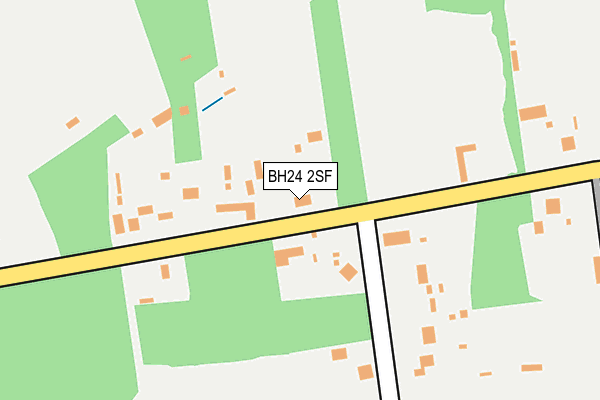 BH24 2SF map - OS OpenMap – Local (Ordnance Survey)