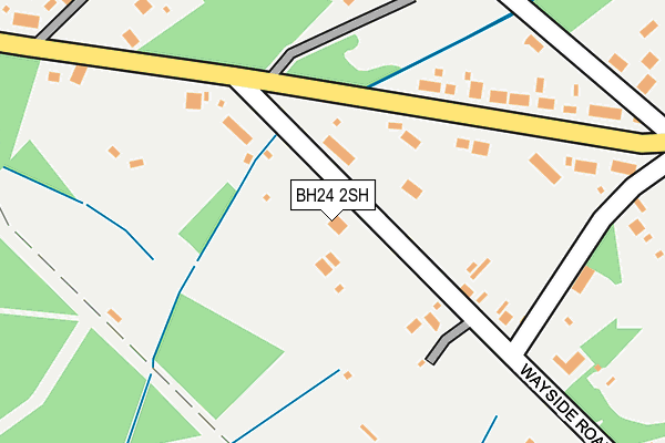 BH24 2SH map - OS OpenMap – Local (Ordnance Survey)