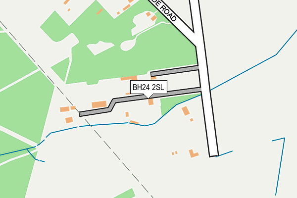 BH24 2SL map - OS OpenMap – Local (Ordnance Survey)