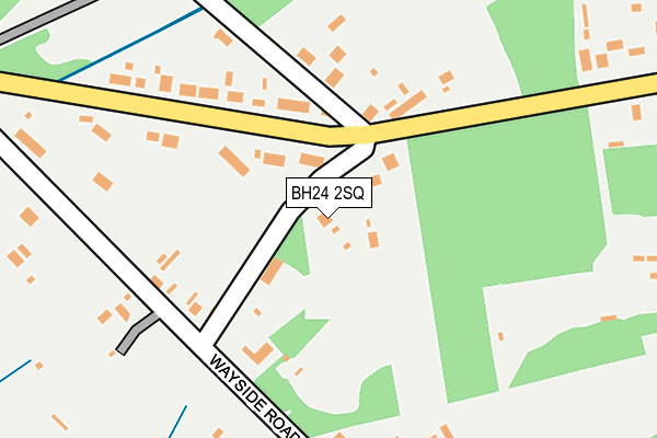 BH24 2SQ map - OS OpenMap – Local (Ordnance Survey)