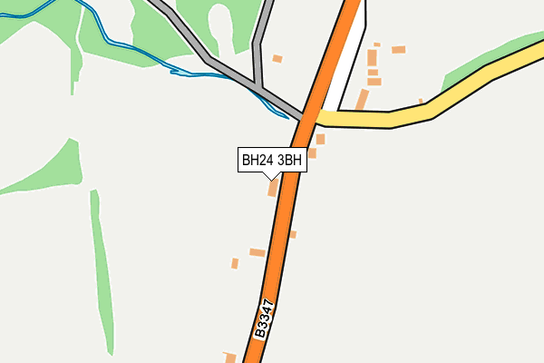BH24 3BH map - OS OpenMap – Local (Ordnance Survey)