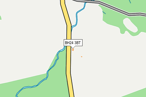 BH24 3BT map - OS OpenMap – Local (Ordnance Survey)