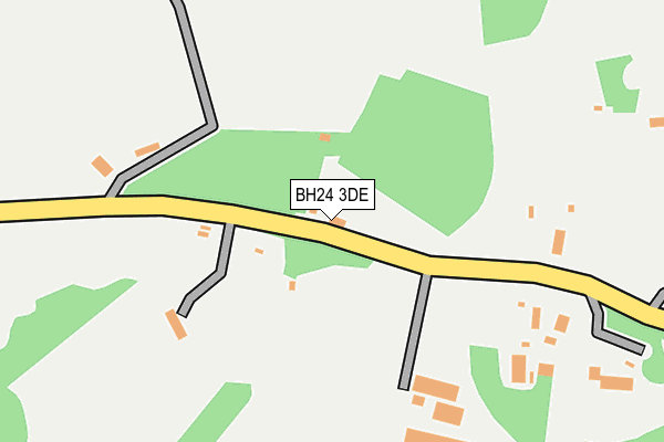 BH24 3DE map - OS OpenMap – Local (Ordnance Survey)