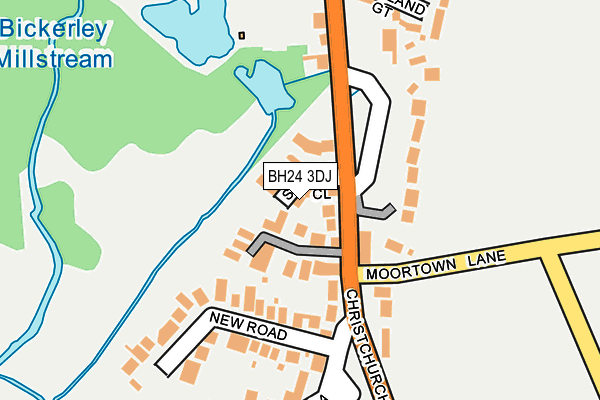 BH24 3DJ map - OS OpenMap – Local (Ordnance Survey)