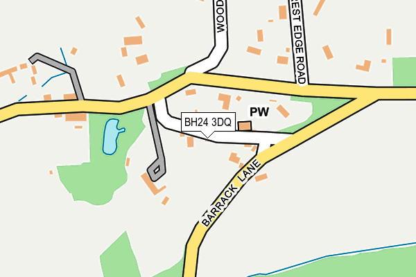 BH24 3DQ map - OS OpenMap – Local (Ordnance Survey)