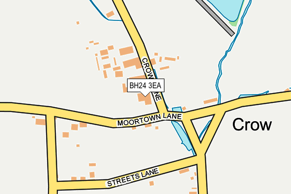 BH24 3EA map - OS OpenMap – Local (Ordnance Survey)