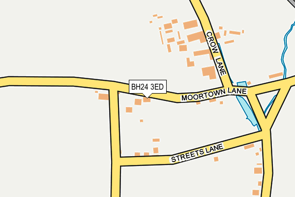 BH24 3ED map - OS OpenMap – Local (Ordnance Survey)