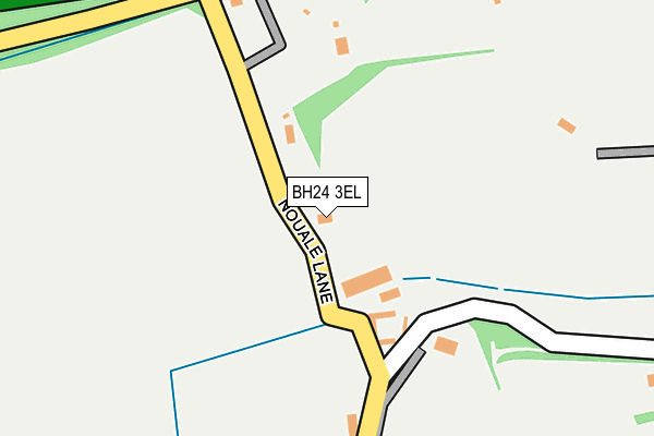 BH24 3EL map - OS OpenMap – Local (Ordnance Survey)