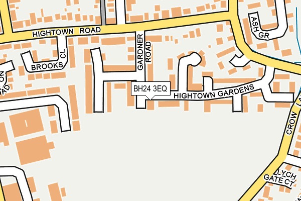 BH24 3EQ map - OS OpenMap – Local (Ordnance Survey)