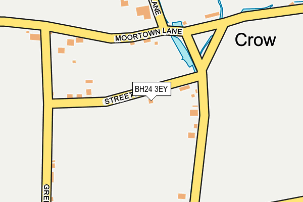 BH24 3EY map - OS OpenMap – Local (Ordnance Survey)