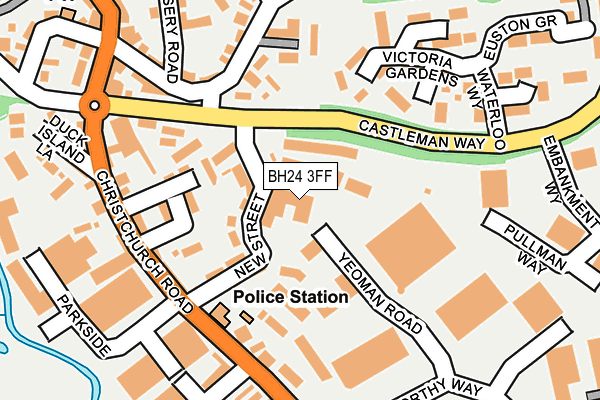 BH24 3FF map - OS OpenMap – Local (Ordnance Survey)