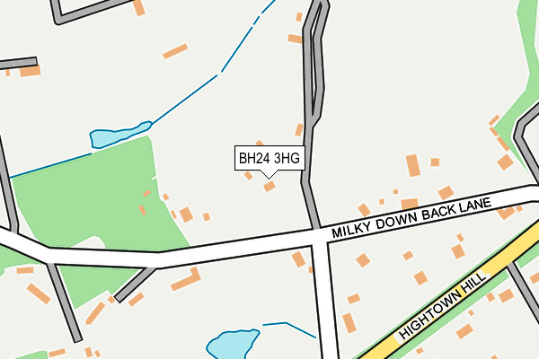 BH24 3HG map - OS OpenMap – Local (Ordnance Survey)