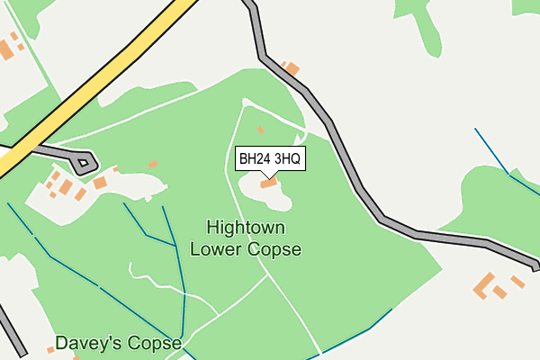 BH24 3HQ map - OS OpenMap – Local (Ordnance Survey)