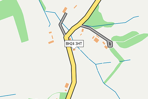 BH24 3HT map - OS OpenMap – Local (Ordnance Survey)
