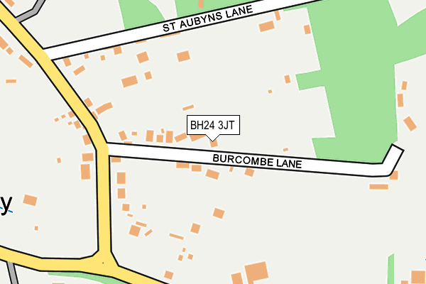 BH24 3JT map - OS OpenMap – Local (Ordnance Survey)