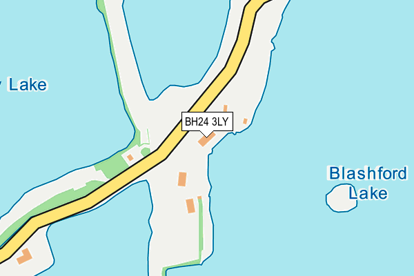 BH24 3LY map - OS OpenMap – Local (Ordnance Survey)
