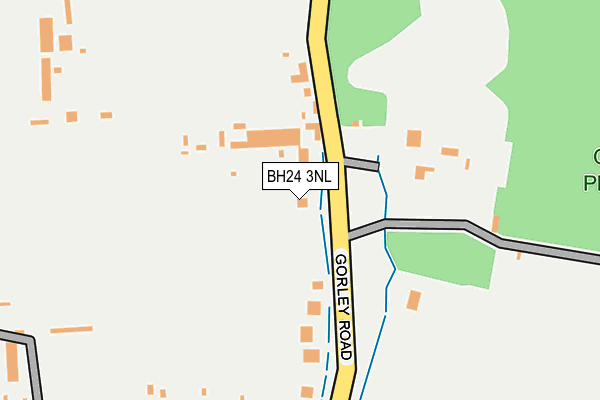 BH24 3NL map - OS OpenMap – Local (Ordnance Survey)