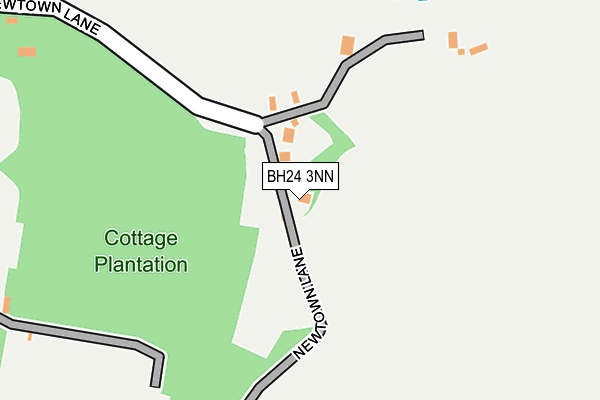BH24 3NN map - OS OpenMap – Local (Ordnance Survey)