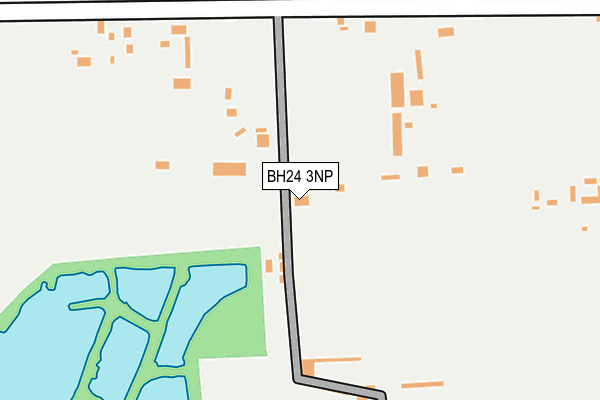 BH24 3NP map - OS OpenMap – Local (Ordnance Survey)