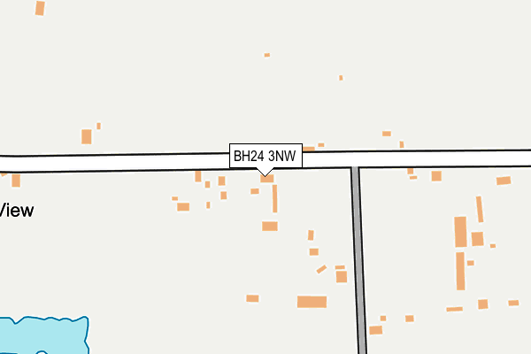BH24 3NW map - OS OpenMap – Local (Ordnance Survey)