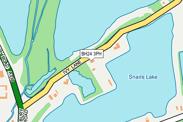 BH24 3PH map - OS OpenMap – Local (Ordnance Survey)