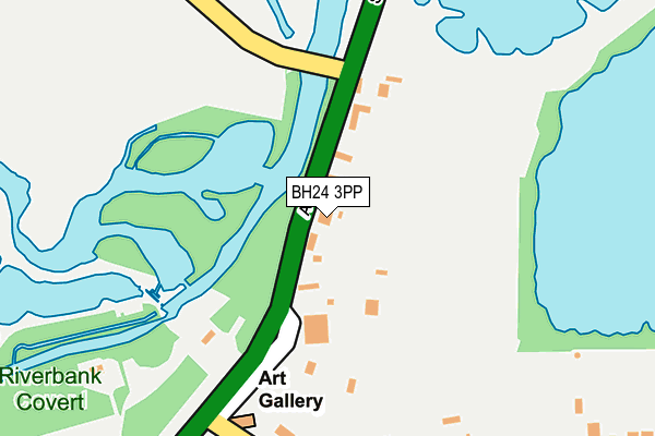 BH24 3PP map - OS OpenMap – Local (Ordnance Survey)