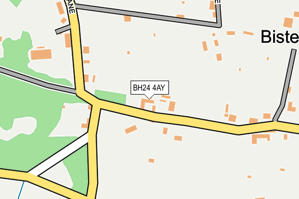 BH24 4AY map - OS OpenMap – Local (Ordnance Survey)