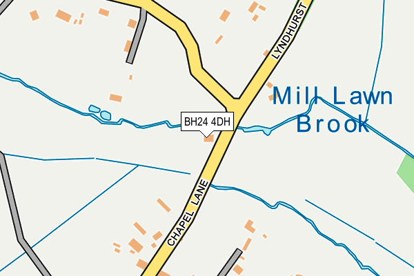 BH24 4DH map - OS OpenMap – Local (Ordnance Survey)