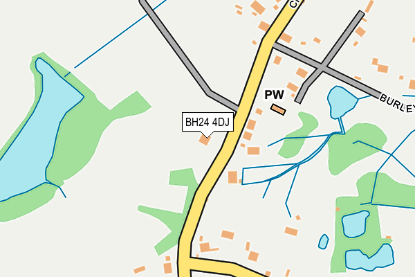 BH24 4DJ map - OS OpenMap – Local (Ordnance Survey)