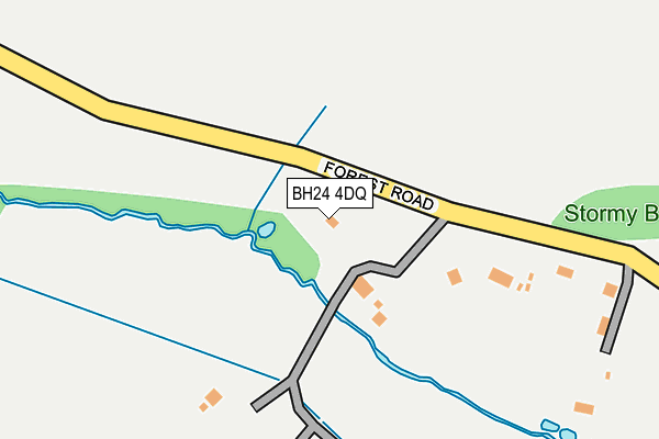 BH24 4DQ map - OS OpenMap – Local (Ordnance Survey)