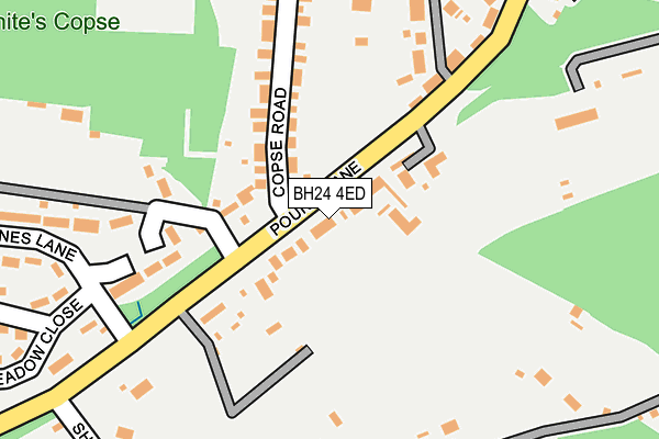 BH24 4ED map - OS OpenMap – Local (Ordnance Survey)