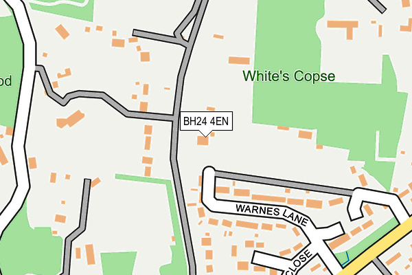 BH24 4EN map - OS OpenMap – Local (Ordnance Survey)