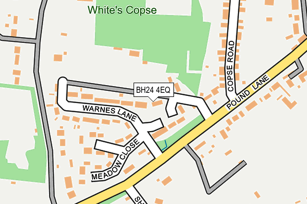 BH24 4EQ map - OS OpenMap – Local (Ordnance Survey)