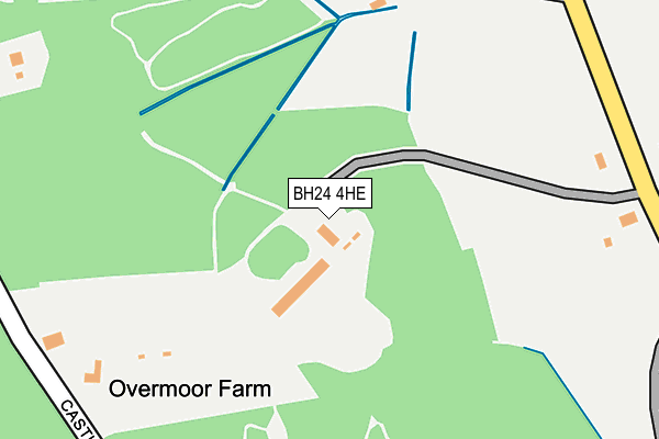BH24 4HE map - OS OpenMap – Local (Ordnance Survey)