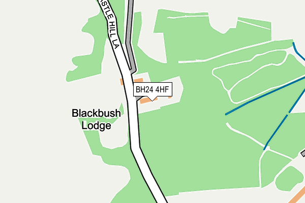 BH24 4HF map - OS OpenMap – Local (Ordnance Survey)