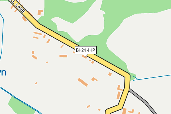 BH24 4HP map - OS OpenMap – Local (Ordnance Survey)