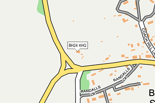 BH24 4HQ map - OS OpenMap – Local (Ordnance Survey)