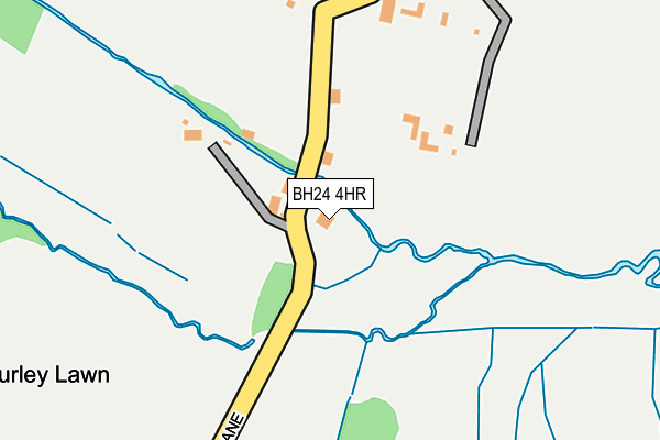BH24 4HR map - OS OpenMap – Local (Ordnance Survey)
