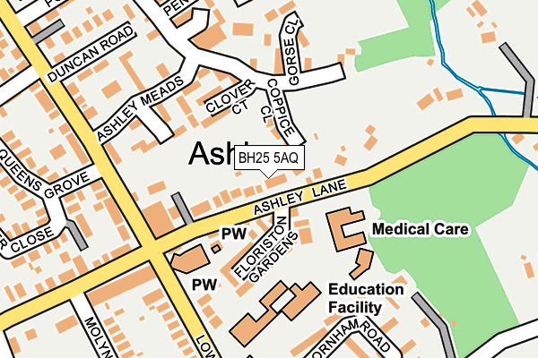 Map of NEWTONS OF ASHLEY LTD at local scale
