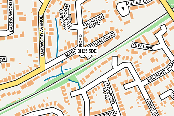 BH25 5DE map - OS OpenMap – Local (Ordnance Survey)