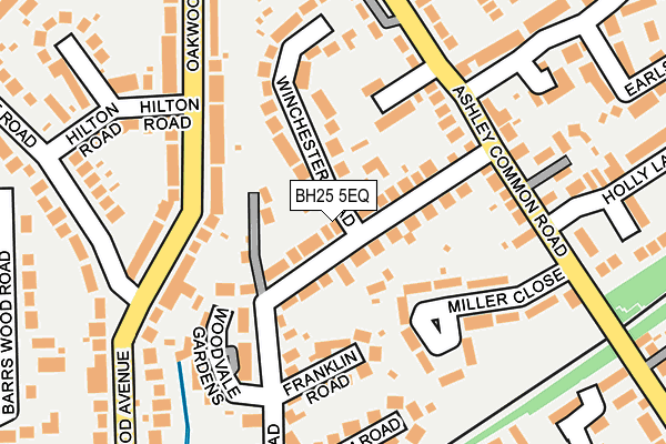 BH25 5EQ map - OS OpenMap – Local (Ordnance Survey)
