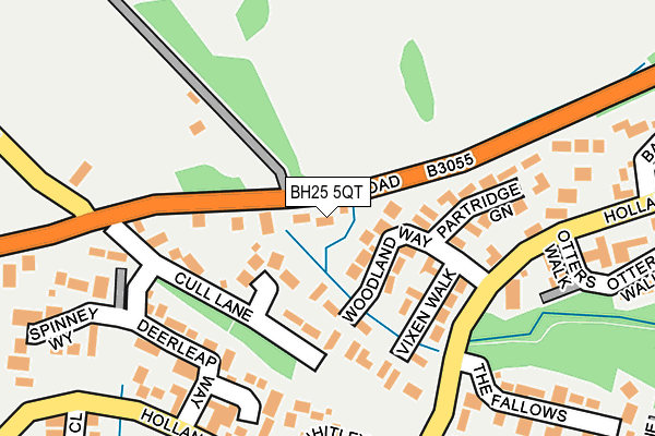 BH25 5QT map - OS OpenMap – Local (Ordnance Survey)