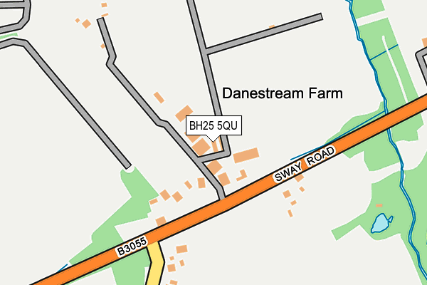 Map of DANESTREAM FARM SHOP LIMITED at local scale