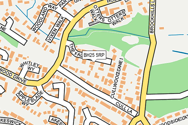BH25 5RP map - OS OpenMap – Local (Ordnance Survey)