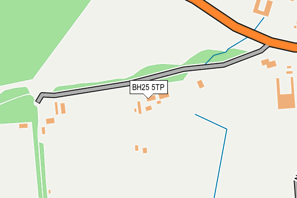 BH25 5TP map - OS OpenMap – Local (Ordnance Survey)